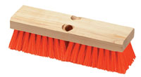 Deck Scrub Brush ORANGE  10&quot;