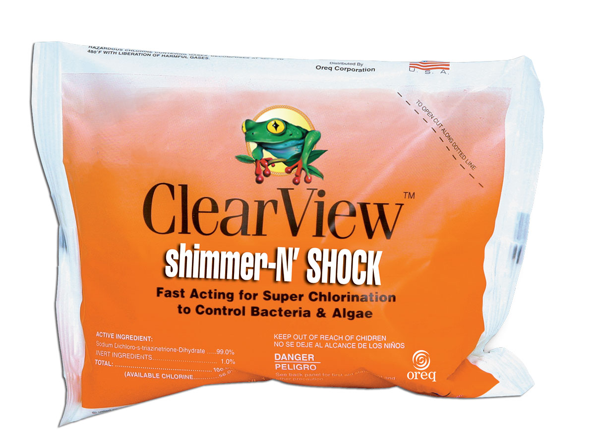 Shock Shimmer &amp; Dichlor 1# bag 99% Sodium Dichloro