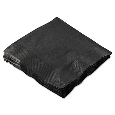 Beverage Napkin Black 9.5&quot; 1k