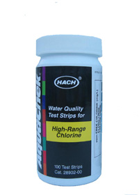 Test Strip Hi-Range Chlorine