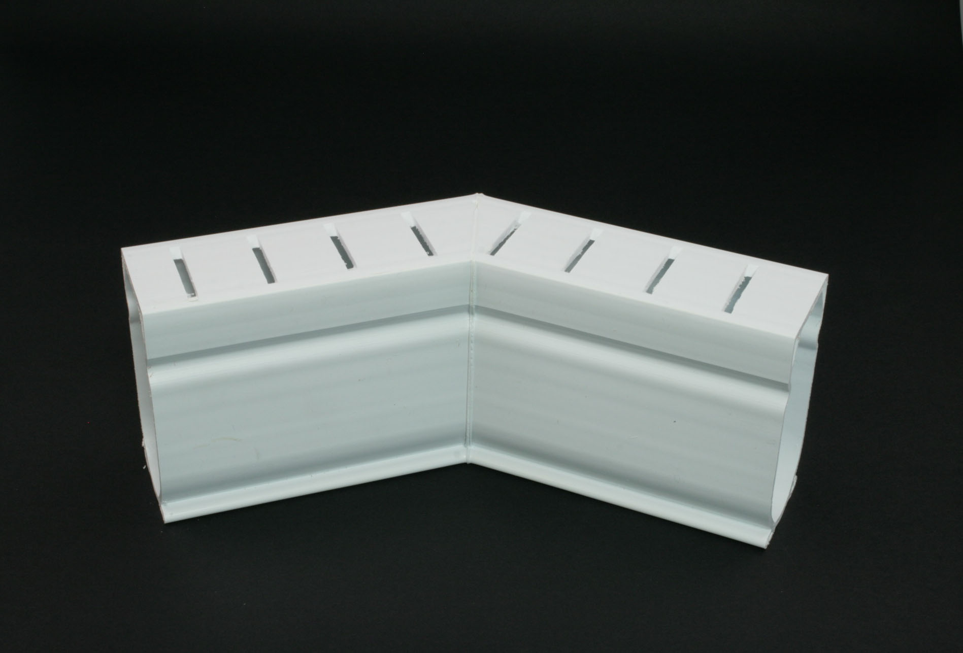 Deck Drain 45 Degree WHITE D4W