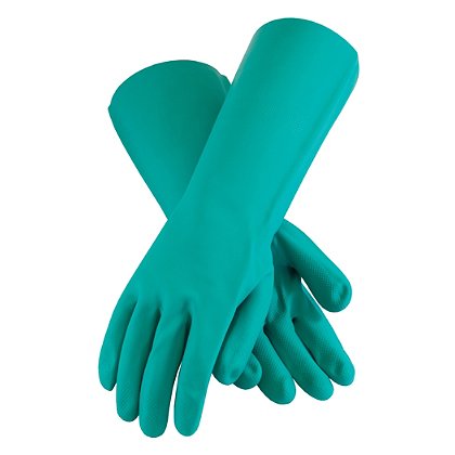 Gloves GNGF Nitrile (Green) PR Medium 15 Mil  1-Pair