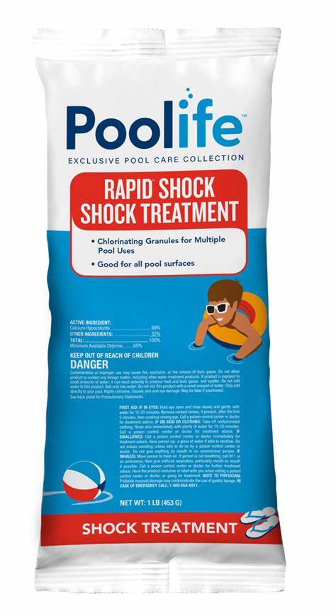 Shock PooLife 68% 1# Bag Premium Calcium Hypochlorite