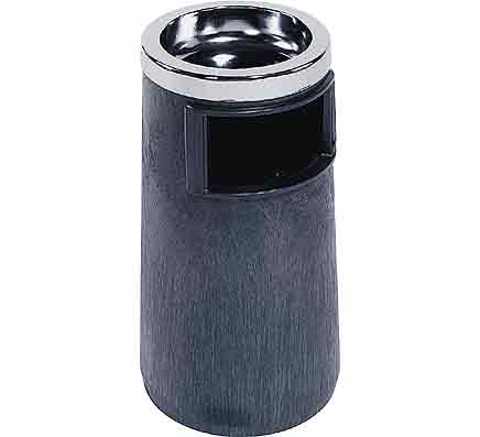 Smoking Urn W/Metal Ash Tray Black Rubbermaid